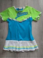 Leuek Cheerleaders outfit + Pompoms mt 128, Ophalen of Verzenden, Zo goed als nieuw, 122 t/m 128, Meisje