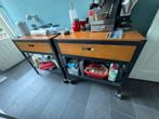 BROR IKEA  2 werkbanken/kasten met lades, Huis en Inrichting, Kasten | Secretaires, Ophalen, Gebruikt