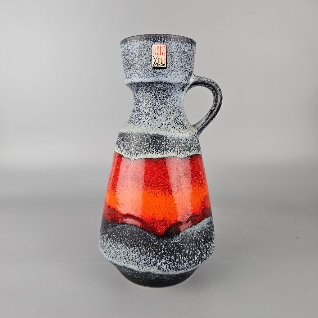 Vintage West-Duitse Fat Lava vaas. Dumler & Breiden 303 25, Antiek en Kunst, Antiek | Vazen, Ophalen of Verzenden