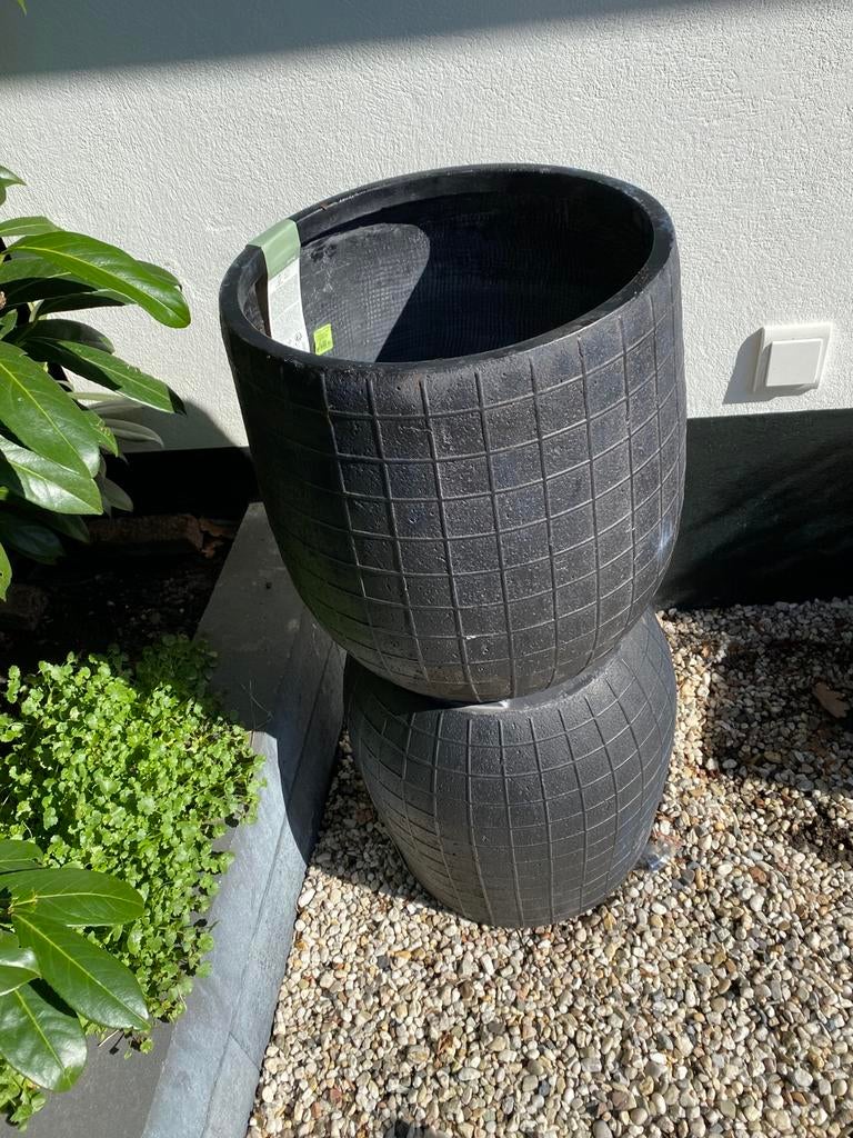 Nieuwe bloempotten, Overige materialen, 40 cm of meer, Rond, Nieuw