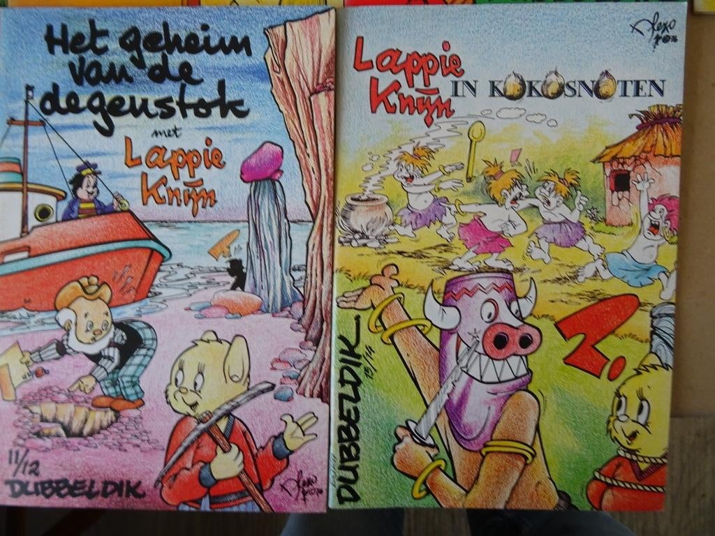 Curiosa Lex Overeijnder Lappie Knijn Deel 1 tot en met 14, Complete serie of reeks, Ophalen of Verzenden, Zo goed als nieuw, Lex Overeijnder
