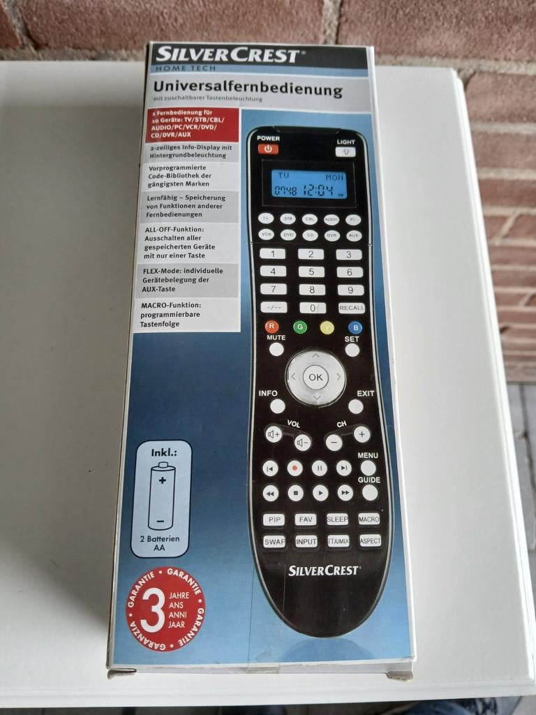 Silvercrest Universele Afstandsbediening, Receiver of Versterker, Universeel, Nieuw, Ophalen of Verzenden