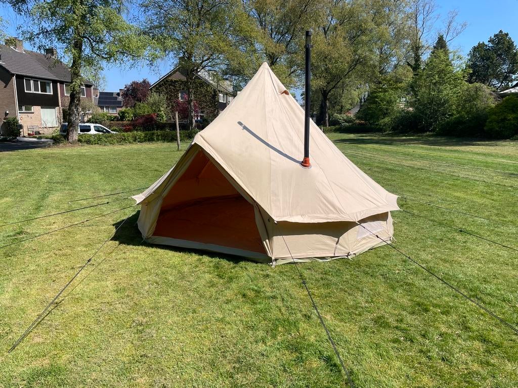 Canvascamp Sibley Ultimate PRO 400 met kachel en binnentent, Ophalen, Gebruikt, Tot en met 6