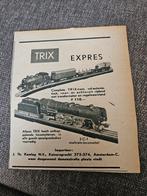 TRIX EXPRES reclame knipsel trein, Ophalen of Verzenden, Gelijkstroom, Locomotief, Trix