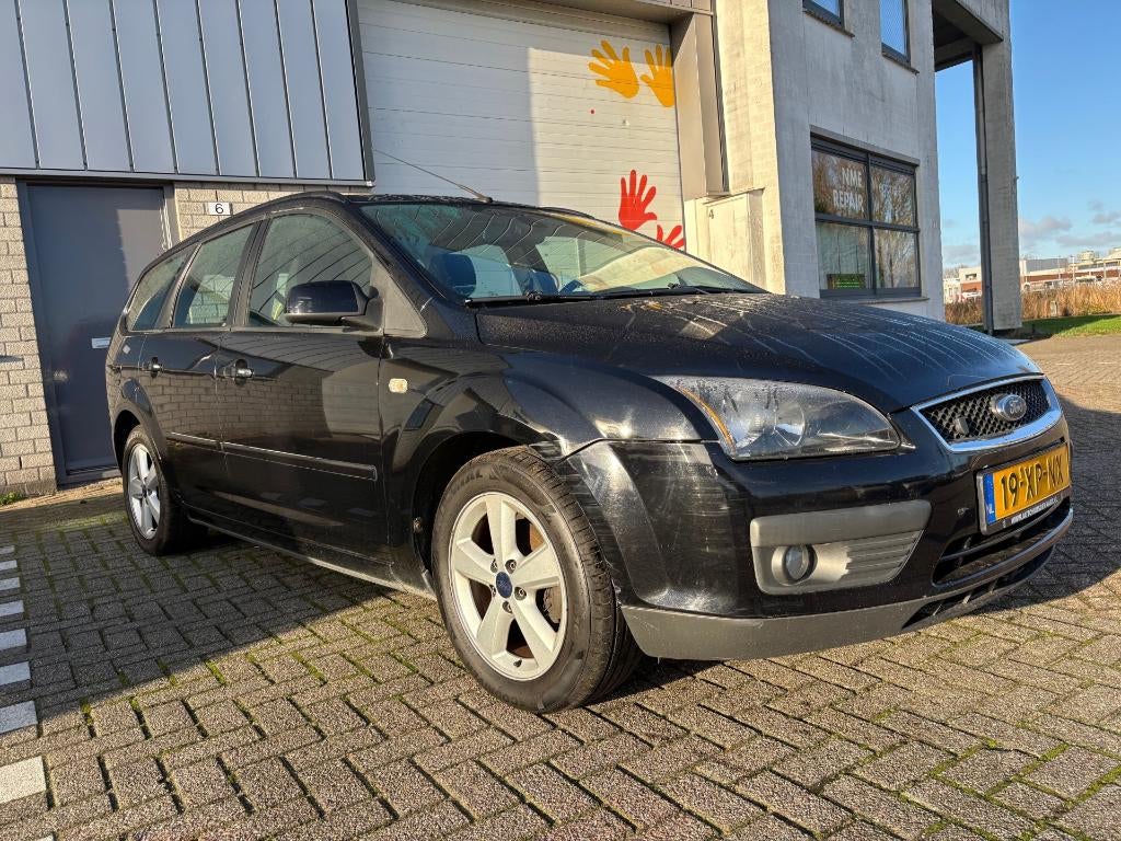 Ford Focus 1.8 92KW Wagon 2007 Zwart, Auto's, 125 pk, 4 cilinders, Zwart, Handgeschakeld