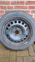 Opel  4 stalen velgen 16 inch met winterbanden (1 lek), Ophalen of Verzenden, Gebruikt
