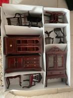 Antiek Poppenhuis Houten Meubels Set, Verzamelen, Poppenhuizen en Toebehoren, Ophalen of Verzenden, Nieuw, Poppenhuis