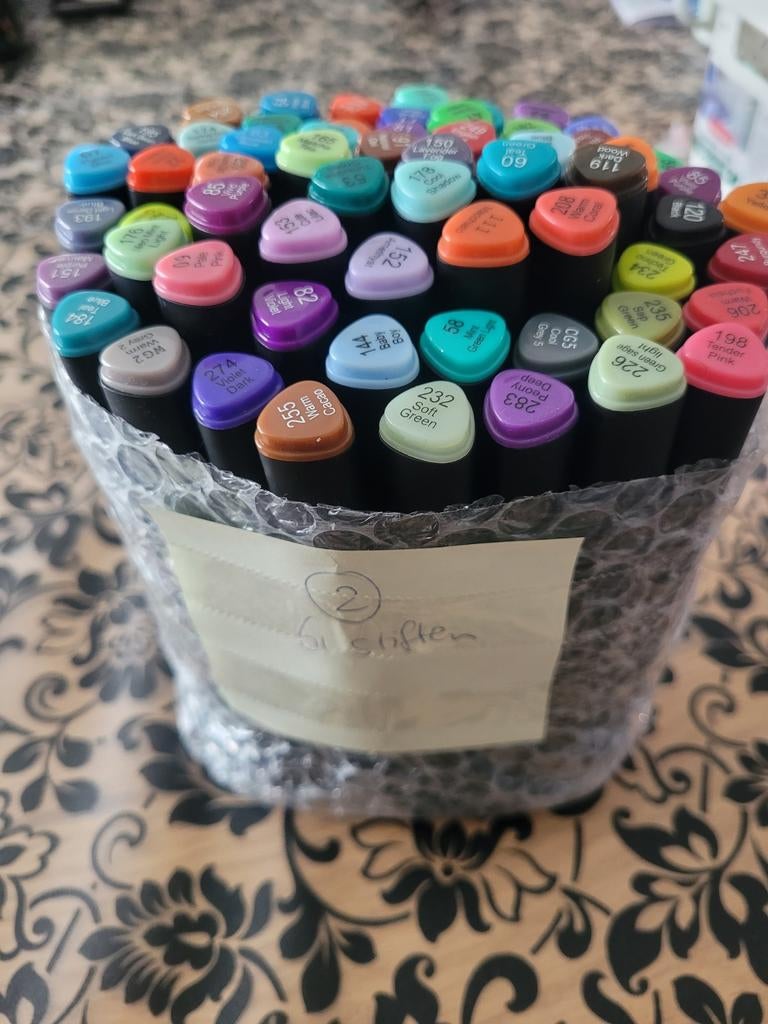 Decotime alcoholmarkers 61 stiften Set 2, Verzenden, Nieuw, Potlood of Stift