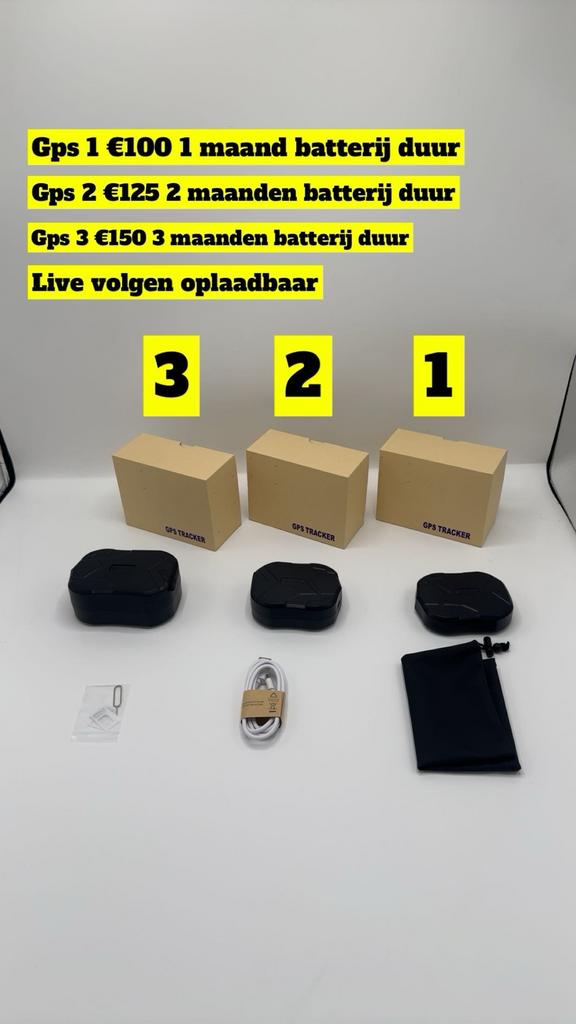 GPS Tracker 3 modellen, Ophalen of Verzenden, Nieuw