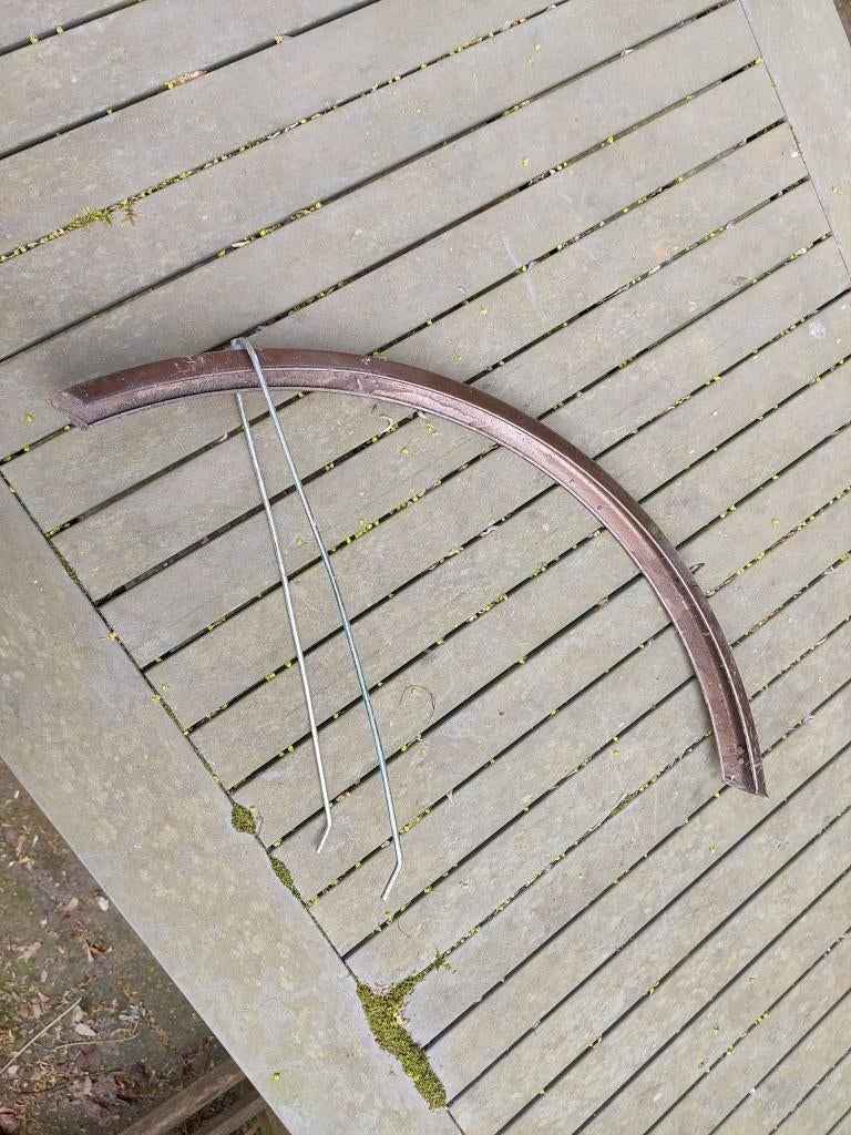 28 inch spatbord bruin van staal, Staal, Ophalen of Verzenden, Racefiets, Gazelle