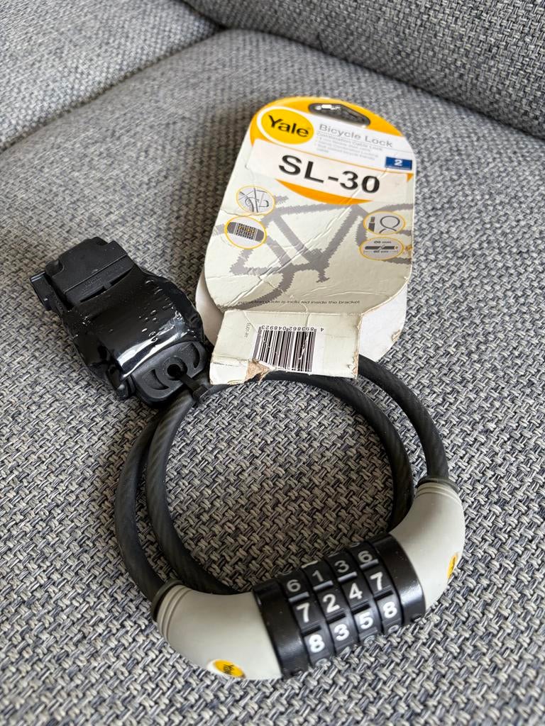 Nieuw Yale cijferslot fietsslot 60 cm, Ophalen of Verzenden, Nieuw, Kabelslot