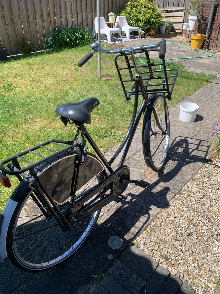 Omafiets met draagrek, 53 tot 56 cm, Ophalen, Gebruikt