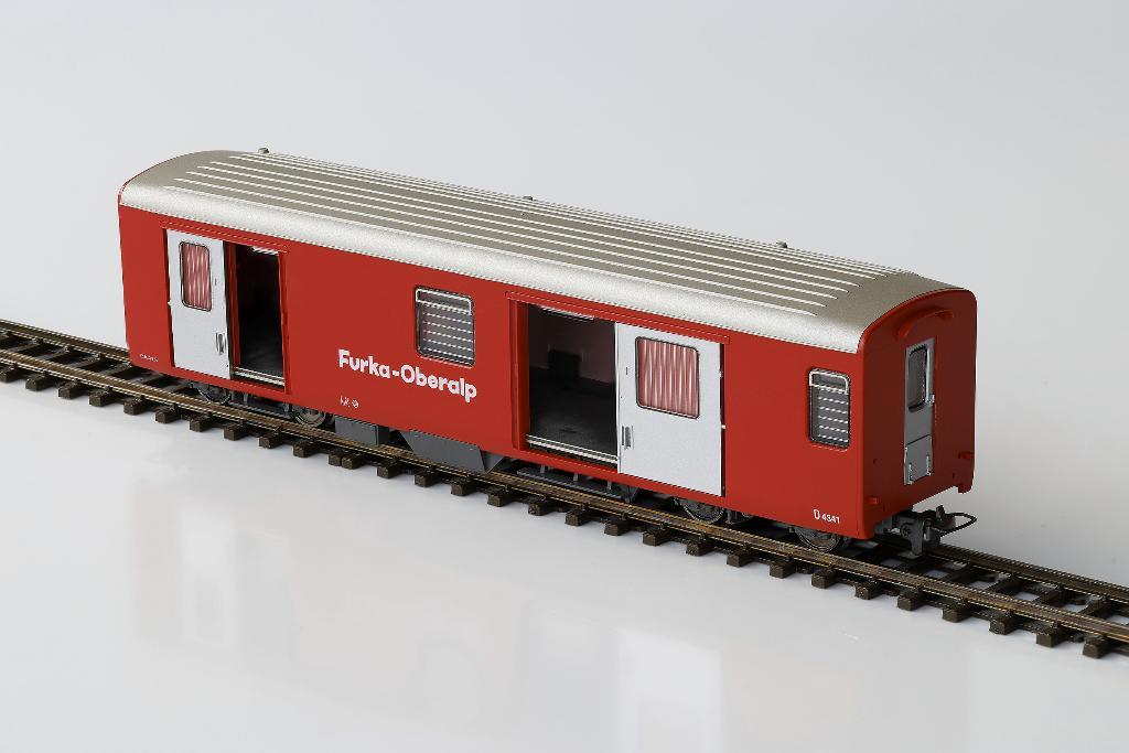Bemo Furka-Oberalp Bagagewagon D 4341 (FO), H0m, Hobby en Vrije tijd, Modeltreinen | H0, Overige merken, Gelijkstroom, Ophalen of Verzenden