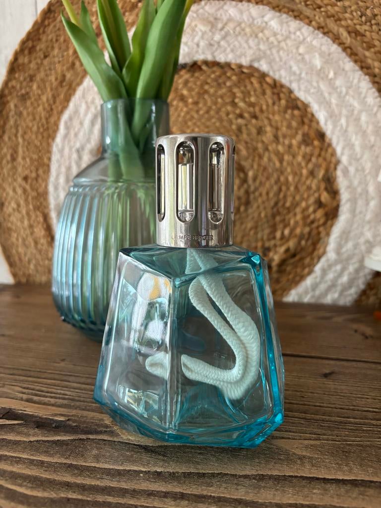 Lampe Berger/Maison Berger olie geurkaars - Blauw, Overige materialen, Blauw, Ophalen of Verzenden, Zo goed als nieuw