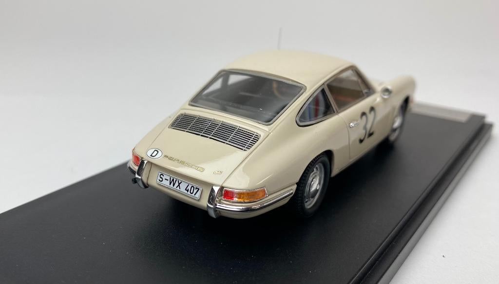 Matrix 1:43 Porsche 911 Le Mans test car no 32 1966 wit, Overige merken, Matrix Scale Models, -, Nieuw