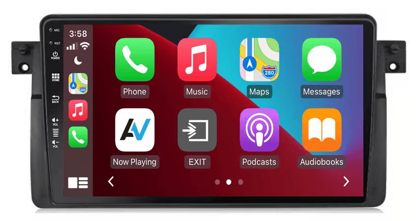 Navigatie voor BMW 3-serie E46 Apple Carplay en Android auto, Auto diversen, Ophalen of Verzenden, Gebruikt