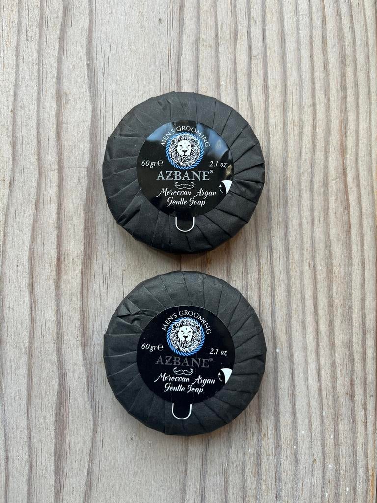 AZBANE Marokkaanse Argan Gentle Zeep - 2 stuks, Ophalen of Verzenden, Nieuw, Bad & Douche