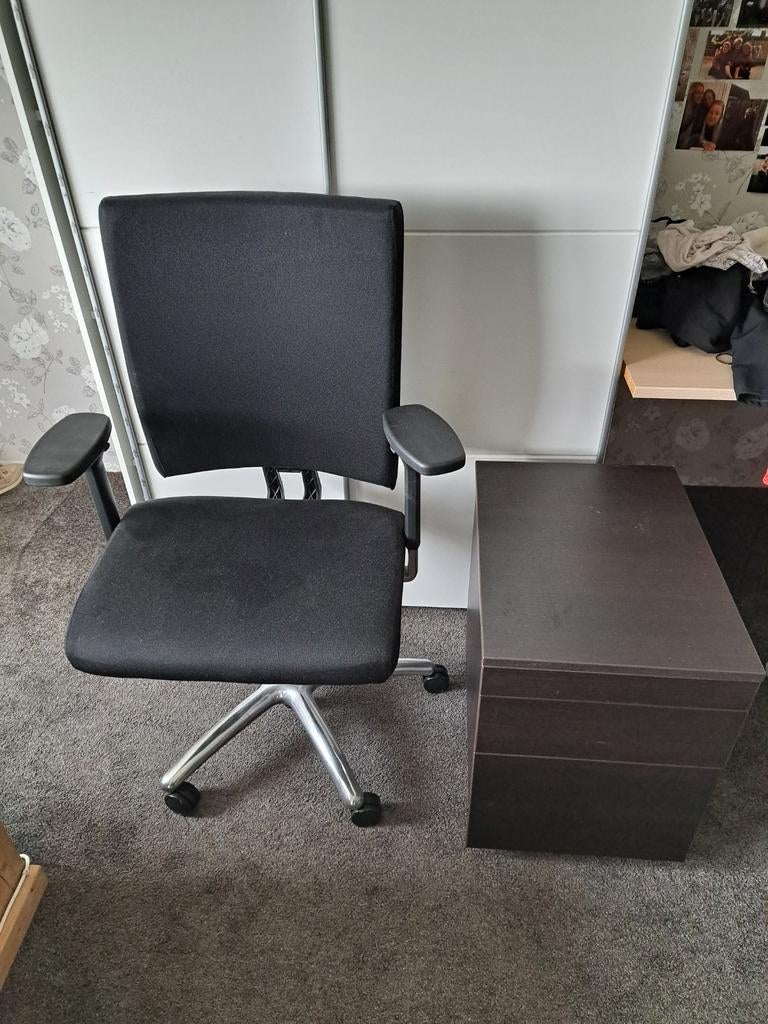 Bureaustoel en ladeblok, Ophalen of Verzenden