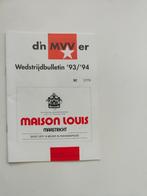 MVV - AJAX Wedstrijdbulletin seizoen 1993-1994, Verzenden, Zo goed als nieuw, Ajax