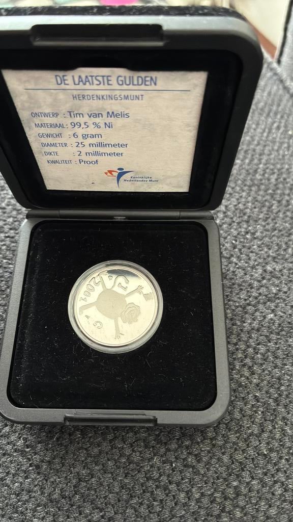 Laatste gulden 2001 proof, Ophalen of Verzenden, Koningin Beatrix, 1 gulden