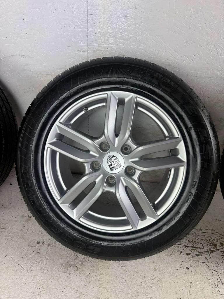 Originele Porsche Cayenne Turbo GTS velgen 18" 5x130 zomer, Niet ingevuld, 18 inch, Gebruikt, 255 mm