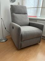 Comfortabele Relaxstoel - Grijs Stof, Huis en Inrichting, Fauteuils, Ophalen, Gebruikt, Stof, 75 tot 100 cm