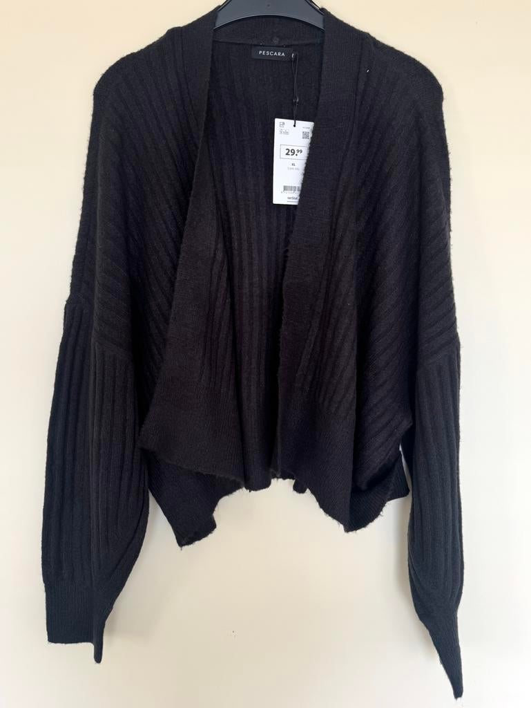 Ter stal oversized vest maat XL zwart, Verzenden, Nieuw, Maat 46/48 (XL) of groter, Zwart