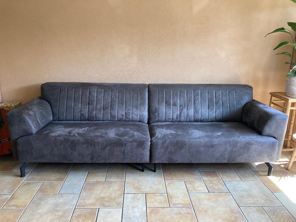 Bank Dunja 4-zits, Ophalen, 250 tot 300 cm, 75 tot 100 cm, Zo goed als nieuw