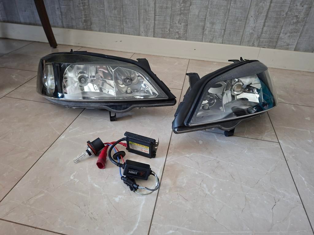 Koplampen met Xenon kit voor Opel Astra G, Auto-onderdelen, Verlichting, Ophalen, Gebruikt, Opel