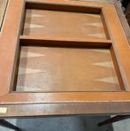 Antieke kaarttafel met blackgammon en leer ingelegd, Ophalen