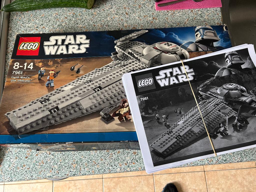 Lego star wars 7961 darth maul’s sith met beschrijving, Kinderen en Baby's, Speelgoed | Duplo en Lego, Ophalen, Gebruikt, Losse stenen