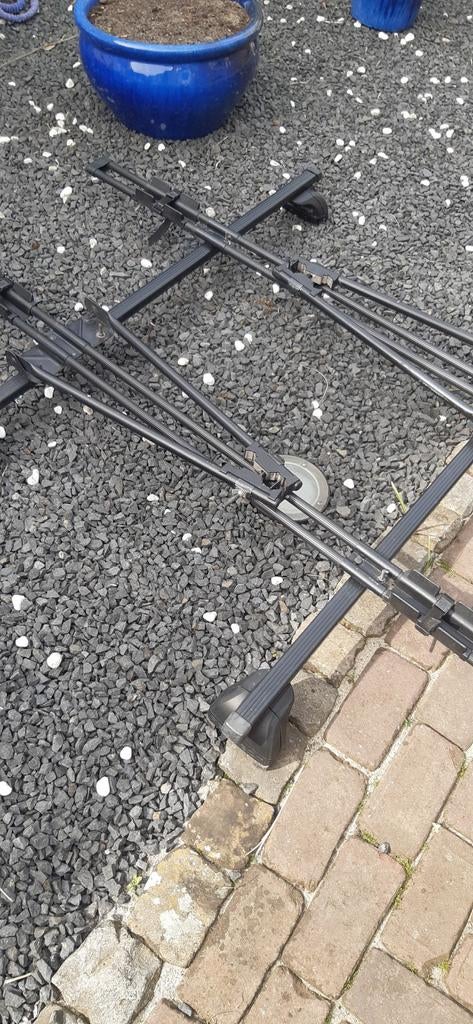 Dak fietsendrager voor 2 fietsen ., Ophalen, Gebruikt