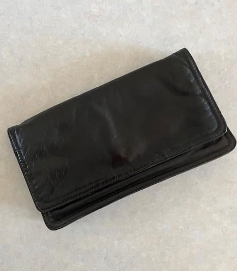 Envelop Handtas Clutch Soepele Kalfsleer Zwart als Nieuw, Ophalen of Verzenden, Zo goed als nieuw, Zwart, Handtas