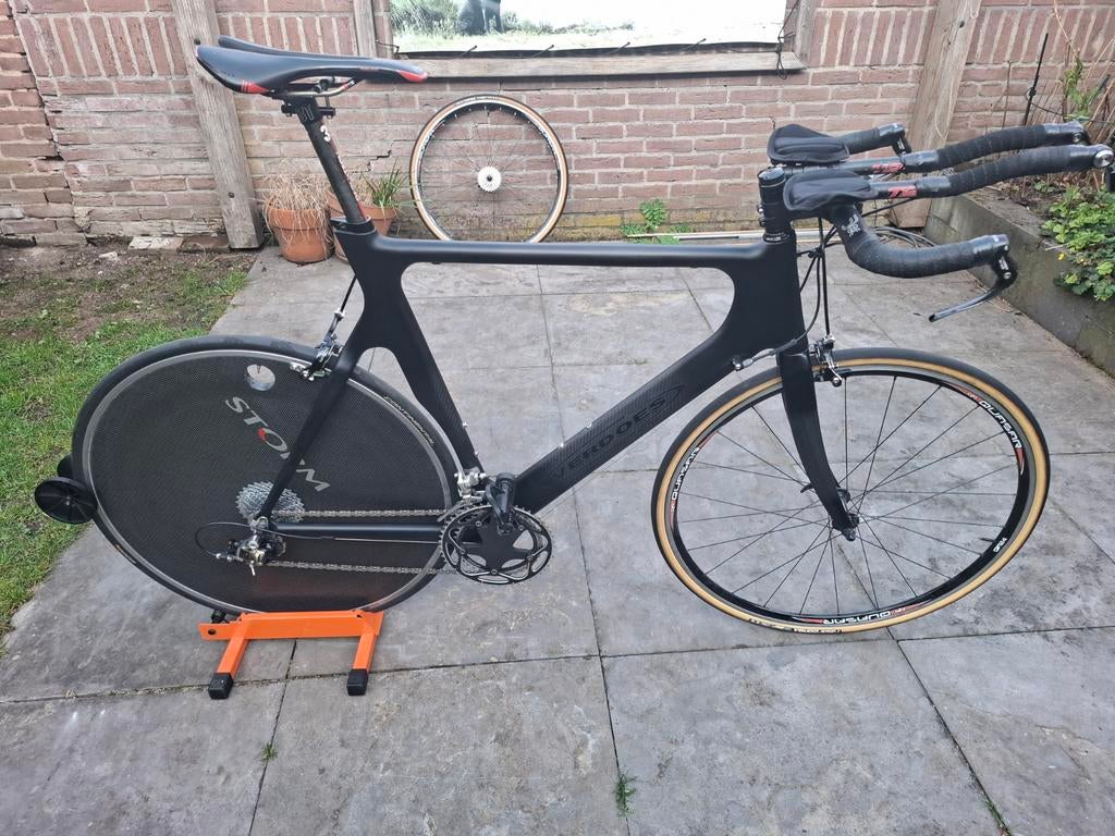 Carbon Triathlonfiets SRAM Force 10-speed, Maat 60 (L/XL), Fietsen en Brommers, Fietsen | Racefietsen, Ophalen, 28 inch, Carbon