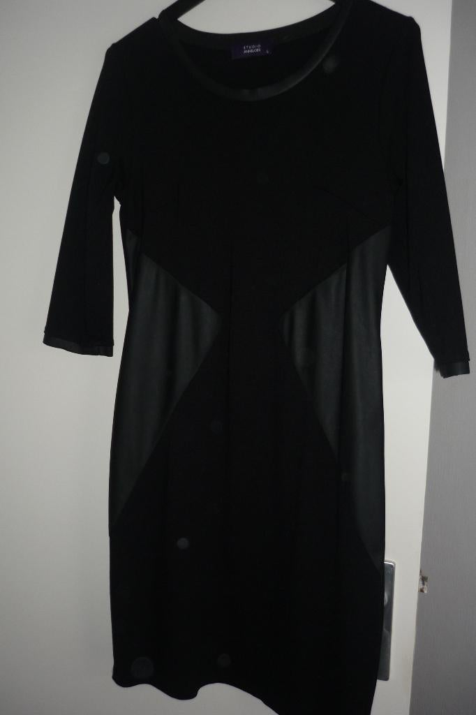 zgan  studio  anneloes  jurk, Kleding | Dames, Jurken, Ophalen of Verzenden, Zo goed als nieuw, Zwart, Knielengte