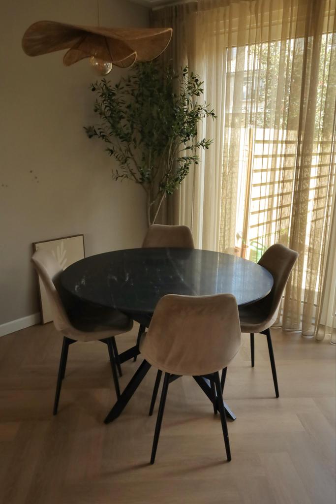 Marmeren Eettafel Tomochi - Light & Living 120cm, Huis en Inrichting, Tafels | Eettafels, Ophalen, Overige materialen, 100 tot 150 cm