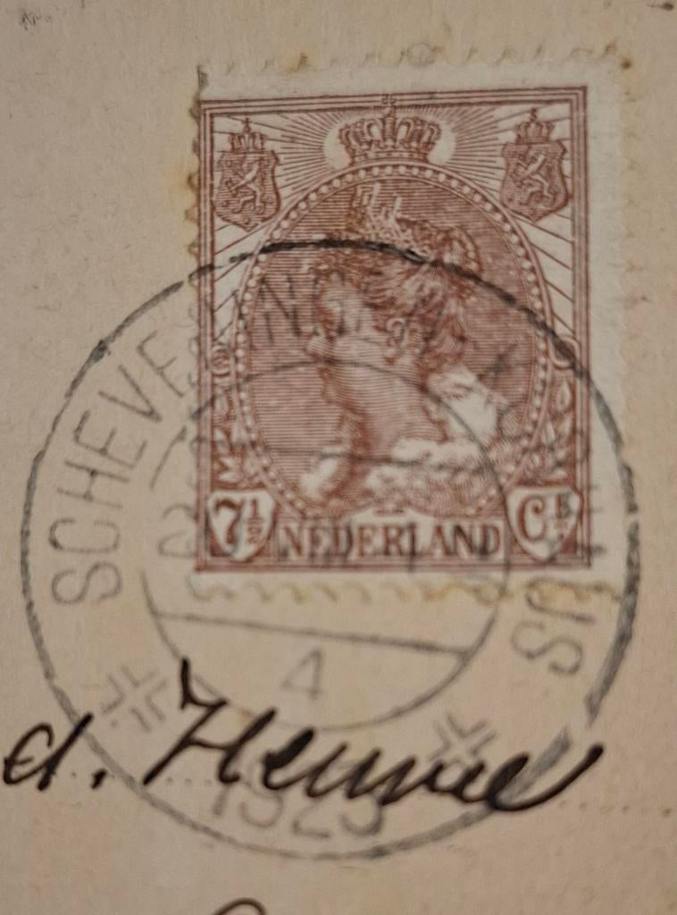 Postzegel Nederland 7,5 cent Wilhelmina - drukfout, Postzegels en Munten, Postzegels | Nederland, Ophalen of Verzenden