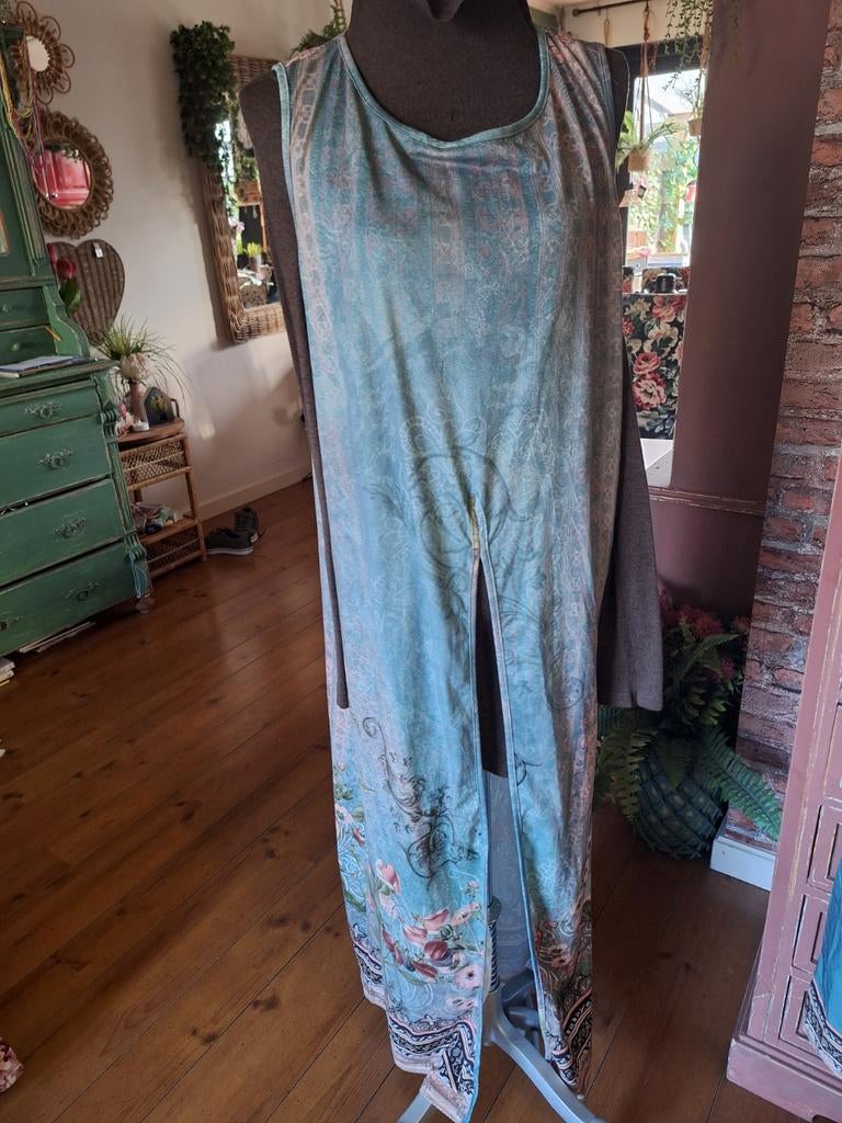 Pak xxl groen jurk broek, Ophalen of Verzenden, Zo goed als nieuw, Maat 46/48 (XL) of groter, Groen
