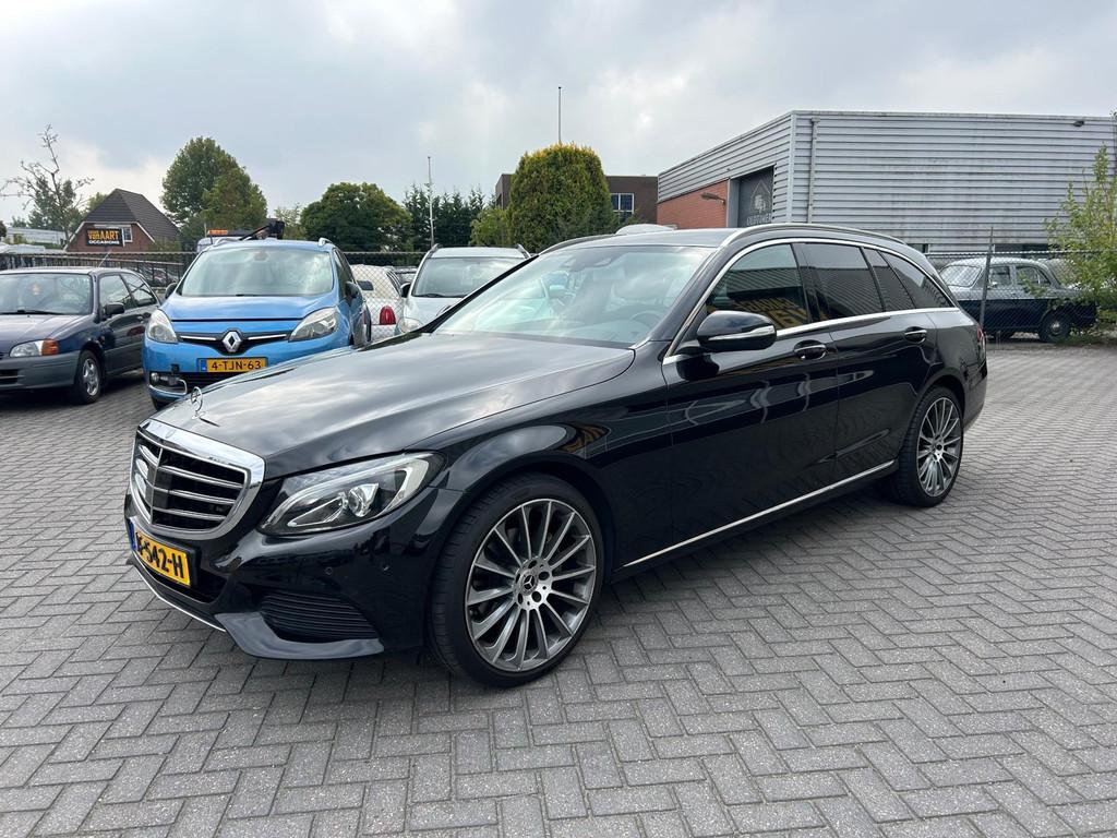 Mercedes-Benz C-klasse Estate 200 Prestige | LED | LEER | BU, Automaat, Achterwielaandrijving, 4 cilinders, Zwart