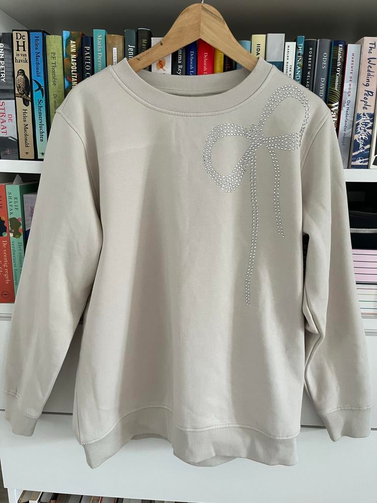 Trui Free/Quent (L) met strikdetail, weinig gedragen, Kleding | Dames, Ophalen of Verzenden, Zo goed als nieuw, Maat 42/44 (L)