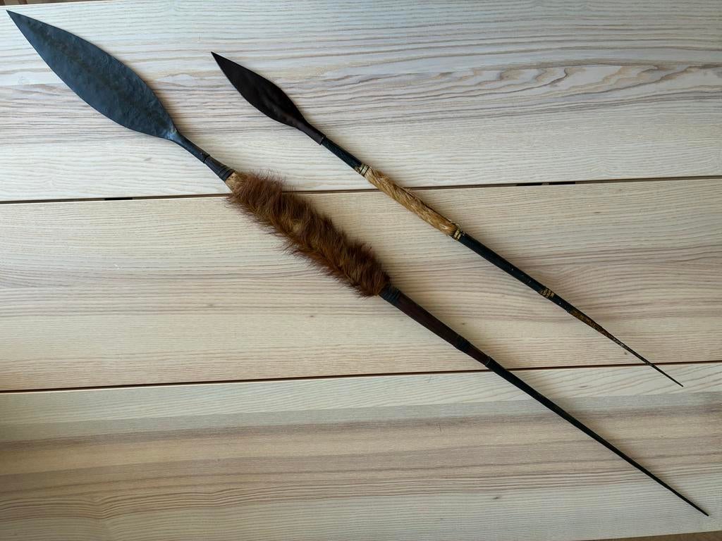 Set decoratieve Maasai jachtsperen, Antiek en Kunst, Ophalen