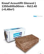NIEUW - Knauf Acoustifit Glaswol - 90mm - 2 pakken, Ophalen, 10 tot 15 m², Dakisolatie, Zo goed als nieuw