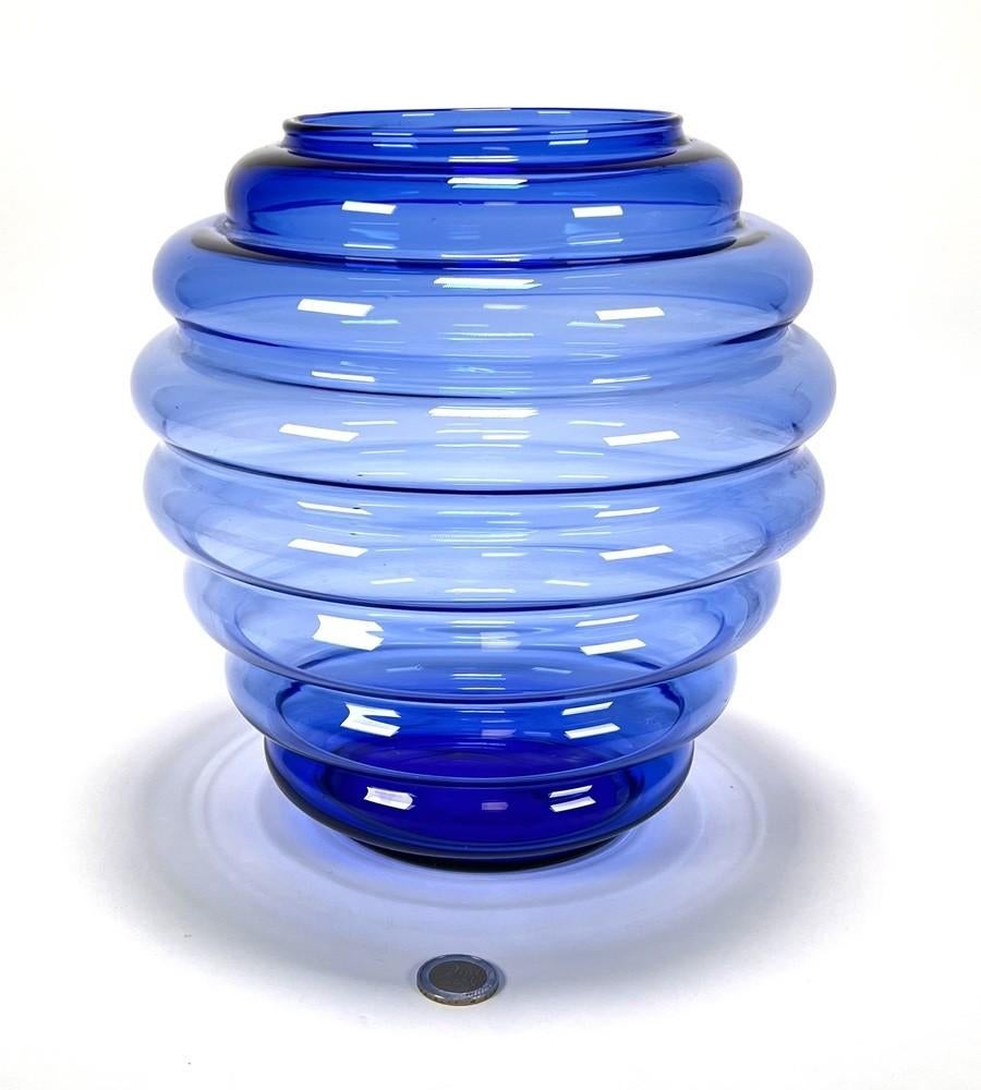 1087. Glazen vaas, eind 20e eeuw, Ophalen of Verzenden