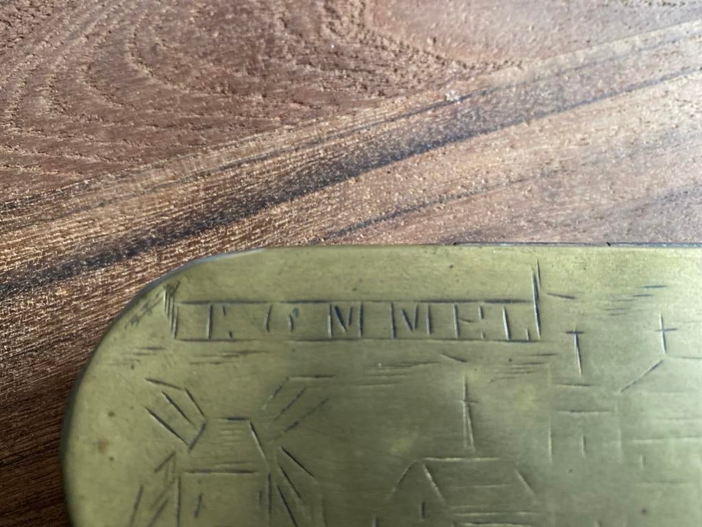 Tabaksdoos antieke met stadsgezicht Bommel (Zaltbommel), Ophalen of Verzenden