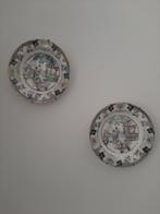 Twee antieke borden met oosterse print, Ophalen, Gebruikt