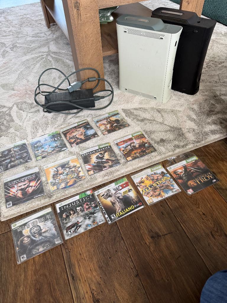 2x xbox 360, Ophalen, Gebruikt, 60 GB, Met games