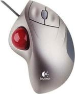 logitech muis trackman wheel, Computers en Software, Muizen, Rechtshandig, Muis, Gebruikt, Ergonomisch