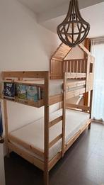 IKEA Mydal stapelbed met hutje en boekenplankjes, Ophalen of Verzenden, Gebruikt, Stapelbed