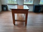 Vintage houten werkbank/keukentafel met lade, Ophalen