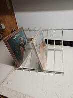 Vintage LP Rek Plexiglas Chroom - 6 Vakken, 60cm Breed, Ophalen of Verzenden, Gebruikt, Kunststof